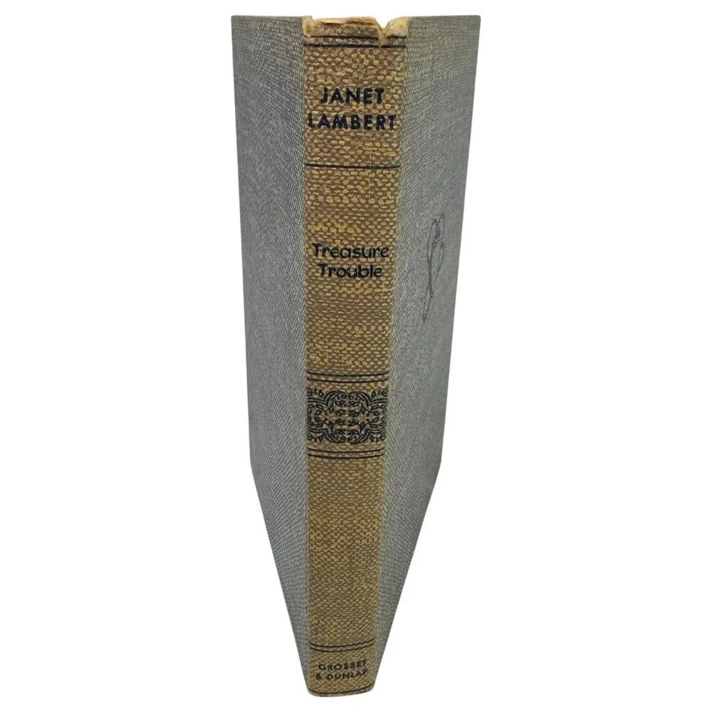 1949 Treasure Trouble By Janet Lambert Hardcover Vintage Grosset & Dunlap Publis